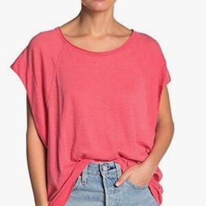 Free People Women's Halo Short Sleeve T-Shirt in Sunset Size Small
